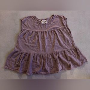 Anthropologie Lavender Cap Sleeve Top Women’s Small (S)